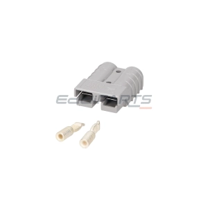 Wtyczka gniazdo akumulatora prostownika szara 50A 4mm2
