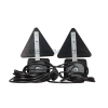 Zestaw lamp LED na magnes do przyczepy, 12-24V + przewód 7,5m