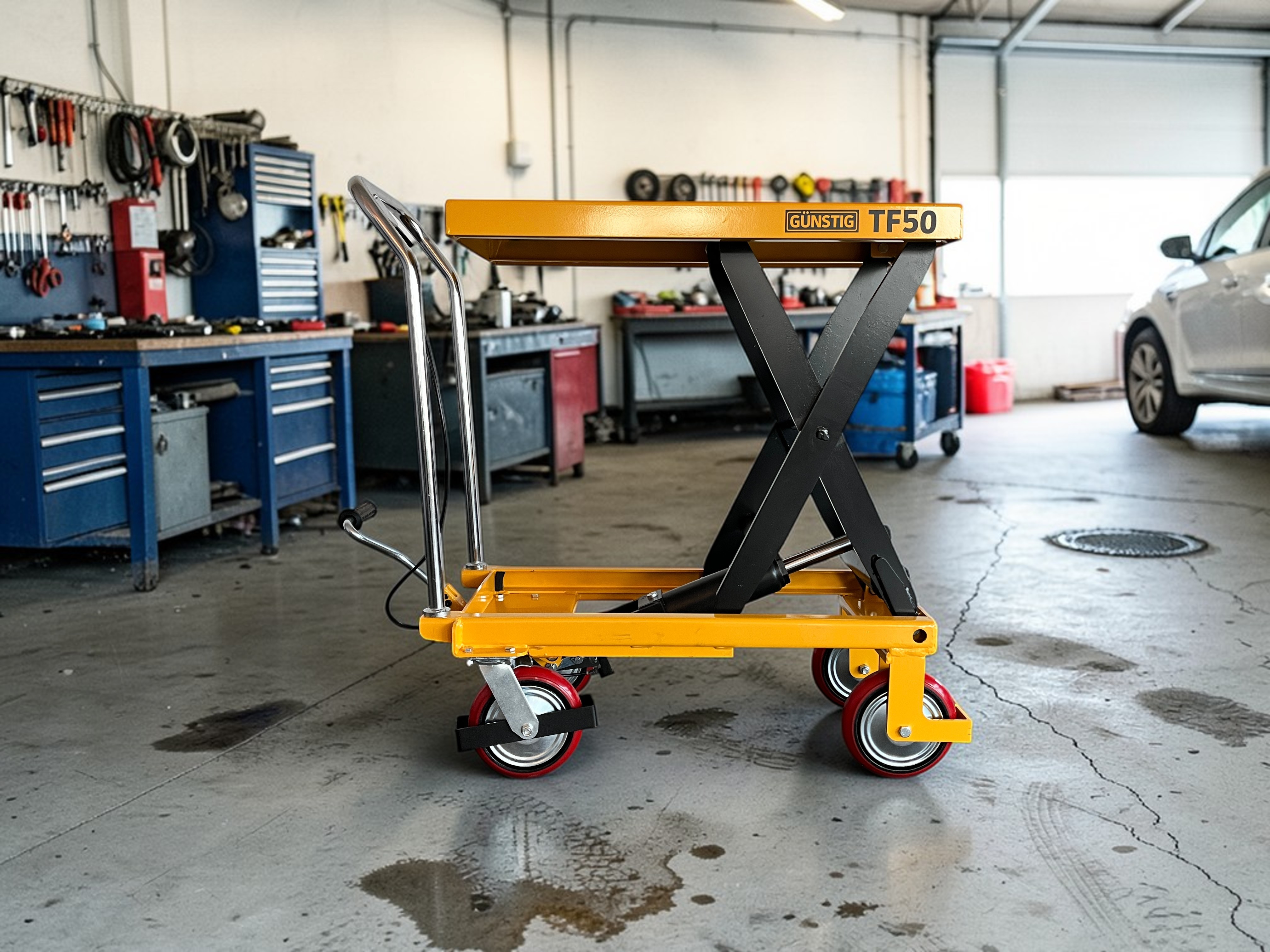 Stoły nożycowe, podnośniki